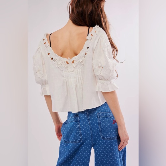 Free People Sophie Embroidered Top - Picture 3 of 7